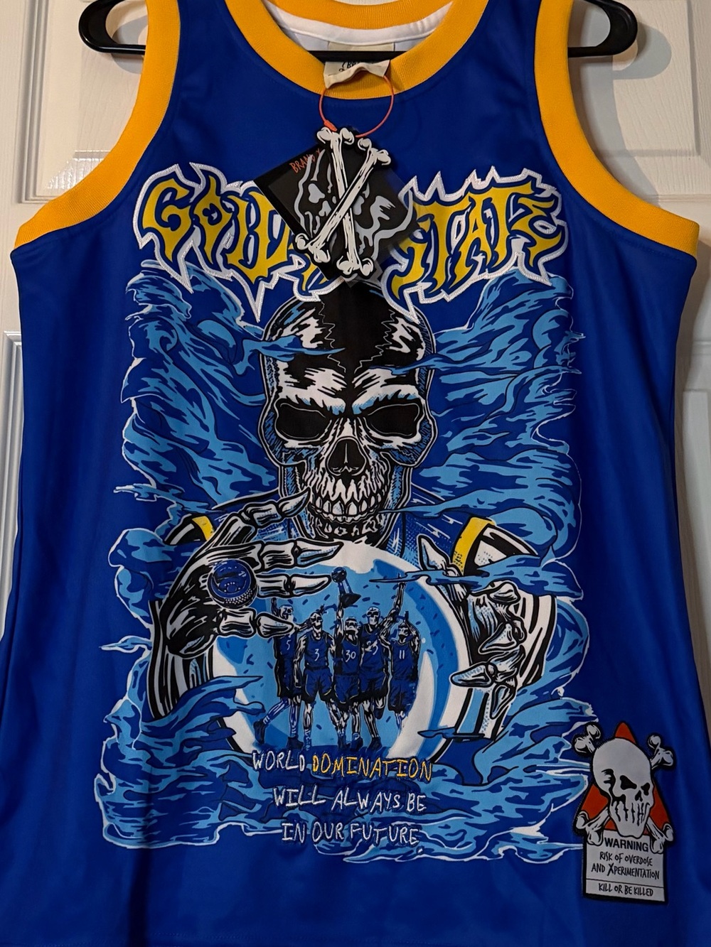 Steph Curry Golden State Warriors graphic jersey